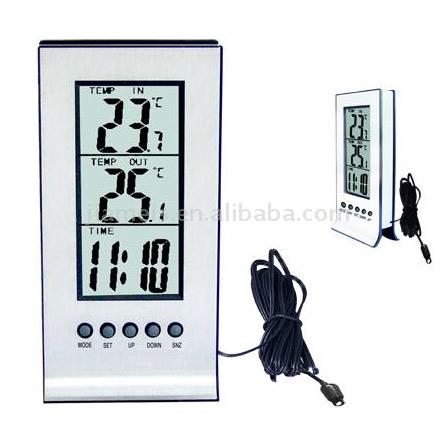  LCD Clock with Indoor-Outdoor Temperature Display ( LCD Clock with Indoor-Outdoor Temperature Display)