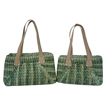  Straw Knitted Handbag (Солома Трикотажное Сумочка)