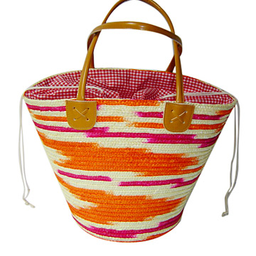  Straw Knitted Handbag (Солома Трикотажное Сумочка)