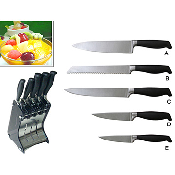  5pcs Knife Set with Acrylic ( 5pcs Knife Set with Acrylic)