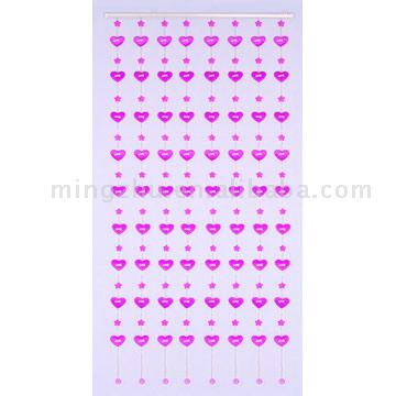 Fabric Flower Door Curtain (Fabric Flower Door Curtain)