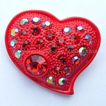  Heart-Shaped Brooch (SF-3501) (Heart-Shaped Броши (SF-3501))