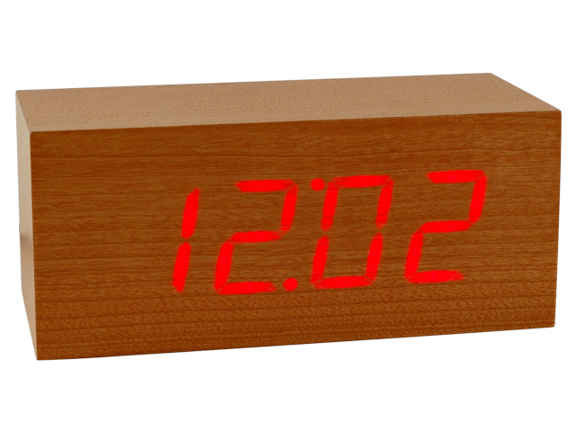  LED Wooden Clock (Светодиодные деревянные часы)