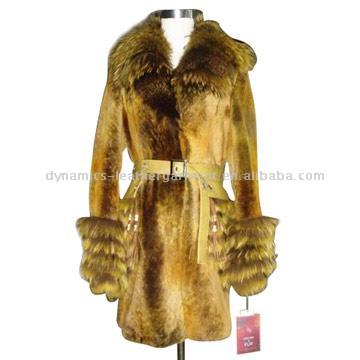  Shearing Fur Ladies` Coat