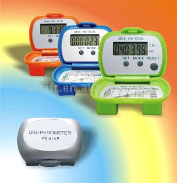  Box Style Multifunctional Pedometer with Stopwatch