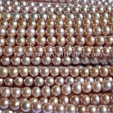 Lavender Round Pearl Strands ( Lavender Round Pearl Strands)