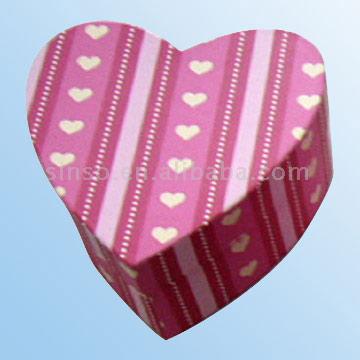  Heart Shaped Paper Gift Box with Lid (Paper Heart Shaped Gift Box mit Deckel)