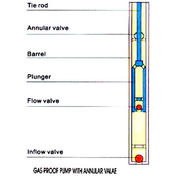  Gas Proof Sucker Rod Pump with Annular Valve (Preuve de gaz Sucker Rod annulaire de pompage avec valve)