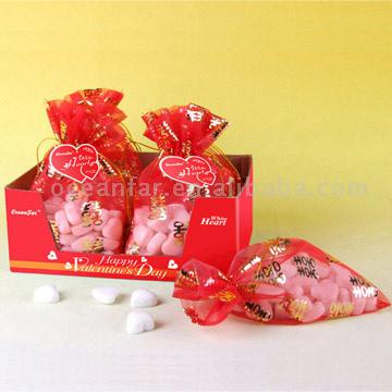  18oz. Super White Glass Stones with Red Gauze Bag Packing ( 18oz. Super White Glass Stones with Red Gauze Bag Packing)