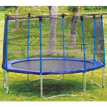  Trampoline with Safety Enclosure & Ladder (8, 10, 12 - 14`)