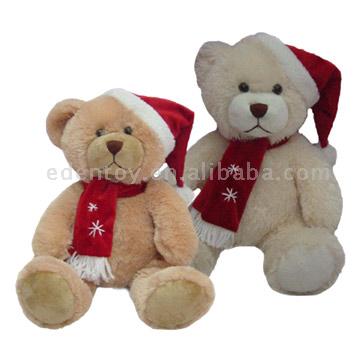  30cm Chrismas Bear with Hat ( 30cm Chrismas Bear with Hat)