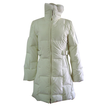  Ladies` 100% Polyester Down Padding Jacket (Ladies `100% polyester Rembourrage Down Jacket)
