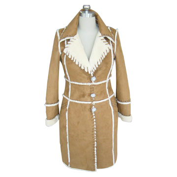  Ladies` 100% Polyester Knitted Coat (100% женский полиэфирные трикотажные Герб)
