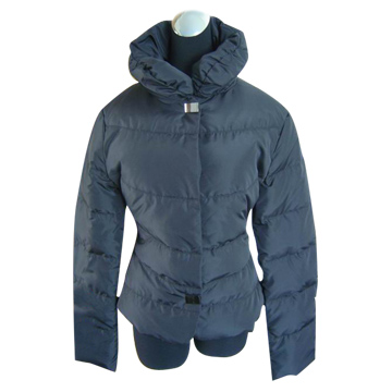  Ladies` 100% Polyester Down Padding Jacket (Ladies `100% polyester Rembourrage Down Jacket)