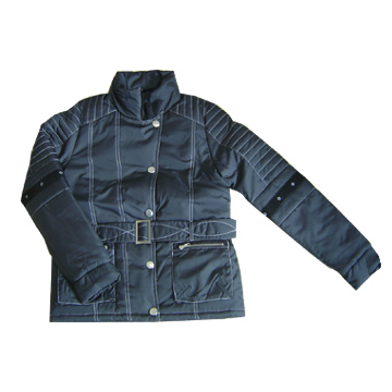  Ladies` 100% Nylon Polyester Padding Jacket (Ladies `100% nylon polyester Rembourrage Jacket)