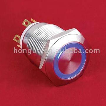  Anti-Vandal Pushbutton Switch with Lamp (LAS1-GQ Series; RoHS and CE Compli