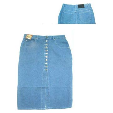  Stock Ladies` Jeans Skirts (Фондовый Женские джинсы Юбки)