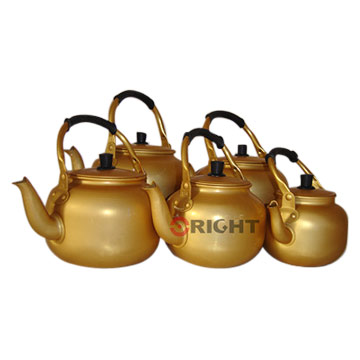  Aluminum Yellow Tea Kettle / Aluminum Golden Tea Pot (Алюминиевый Желтая Чайник / Алюминиевая Золотой чайник)