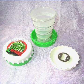  Foldable Cup with Cover and Spring (Складной кубок с крышкой и весна)