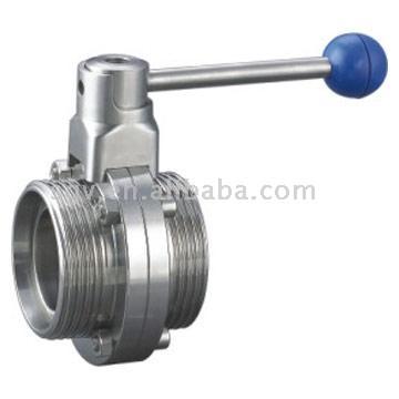  Sanitary Male-Male Butterfly Valve ( Sanitary Male-Male Butterfly Valve)