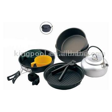  9-Piece Hard Anodized Mess Kit (9-Piece Harteloxiertes Mess-Kit)