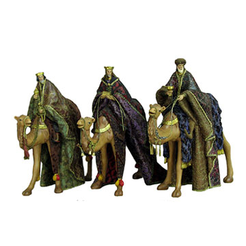  3-King for Nativity Set (3-Roi pour Nativité)