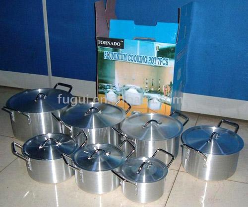  7pc Aluminum Cooking Pot Set