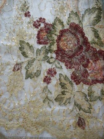  Organza with Handwork Beads and Sequins ( Organza with Handwork Beads and Sequins)