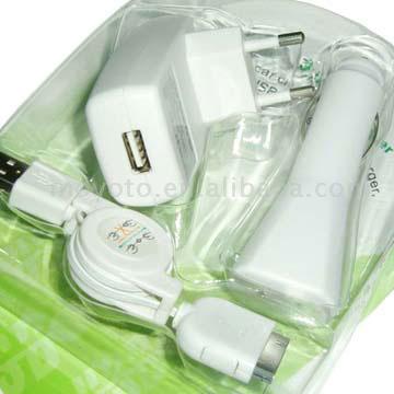  3-in-1 USB Charger for iPod Player (3-в  USB зарядное устройство для IPod Player)
