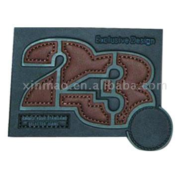  Jeans Leather Label (Джинса кожа Label)