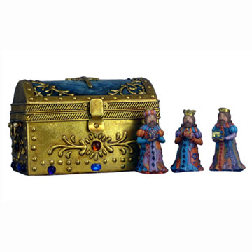  3 Kings with Jewelry Box of Nativity (3 Könige mit Schmuck-Box der Geburt)