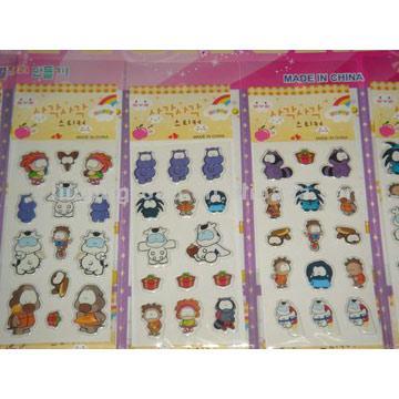  Puffy Self-Adhesive Stickers