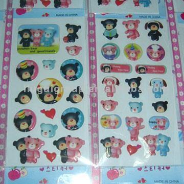  Puffy Self-Adhesive Stickers