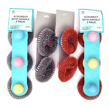 Metallic Scourer with Handle