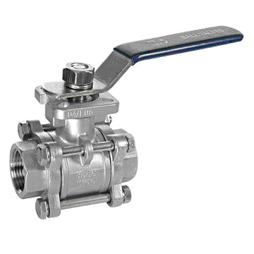  3pc Thread Ball Valve with Mounting Pad ( 3pc Thread Ball Valve with Mounting Pad)
