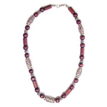  Wood and Acryl Necklace ( Wood and Acryl Necklace)