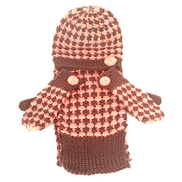  Hand-Woven Hat Suit (Gloves and Scarves)