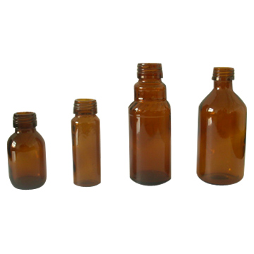  Amber Glass Bottle