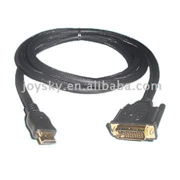  HDMI to DVI Cable Compatible for PS3 (HDMI vers DVI compatibles pour PS3)