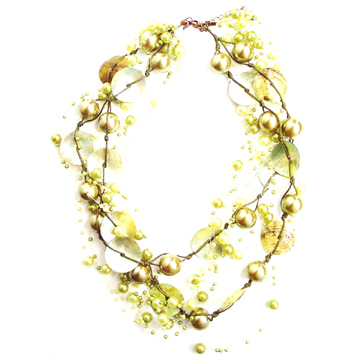  Shell with Acrylic Beads Necklace (Shell акриловой ожерелья)
