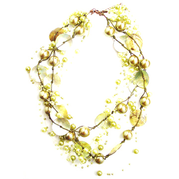  Shell with Acrylic Beads Necklace ( Shell with Acrylic Beads Necklace)