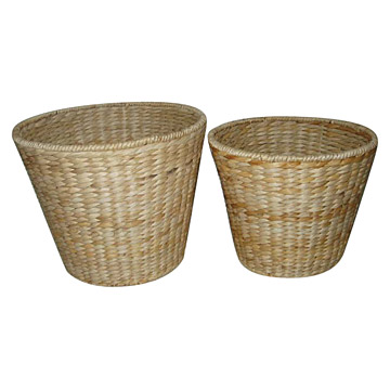  Round Banana Leaf & Hyacinth Basket (Круглые Banana Leaf & Гиацинт корзины)