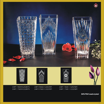  Square Crystal Vase (Square Crystal Vase)