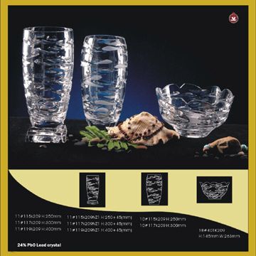  Crystal Vase and Bowl (Vase en cristal et Bowl)