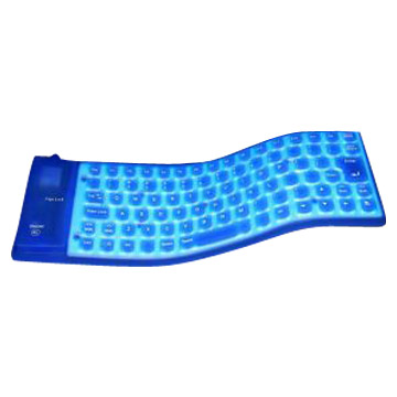  EL Lighting Waterproof Flexible Keyboard (EL освещения гибкая водонепроницаемая клавиатура)