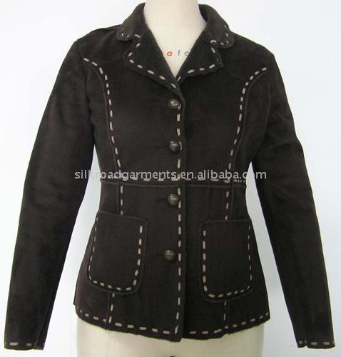  Faux Shearling Ladies` Jacket ( Faux Shearling Ladies` Jacket)