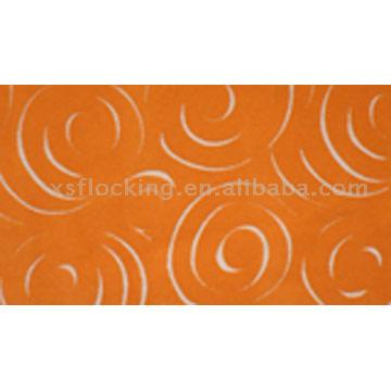  Canvas Design Flocked Fabric (2) ( Canvas Design Flocked Fabric (2))