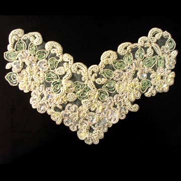  Organza Embroidery with Flakelets ( Organza Embroidery with Flakelets)