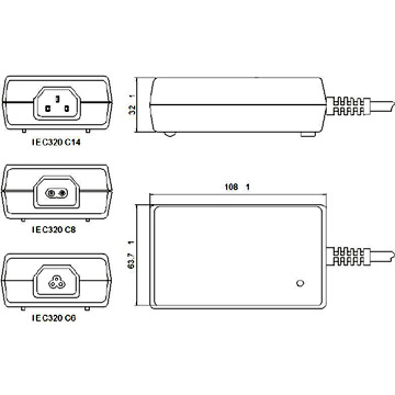  Switching Power Adapter (Dual Output: 5-7V, 3.3-12V, 26W) (Switching Power Adapter (Dual Ausgang: 5-7V, 3.3-12V, 26W))