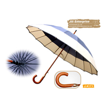  25`` x 16k Wooden Umbrella